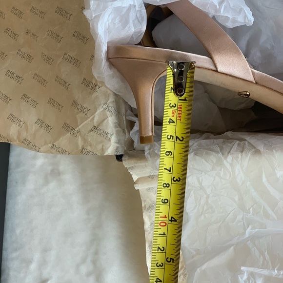New Badgley Mischka Fiona Satin Sandals with Embellishments, Size 11! - Picture 9 of 10